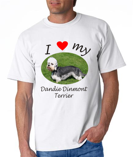 Dogs - Dandie Dinmont Terrier Picture on a Mens Shirt